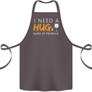 I Need a Huge Glass of Prosecco Funny Cotton Apron 100% Organic Dark Grey