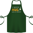 I Need a Huge Glass of Prosecco Funny Cotton Apron 100% Organic Forest Green