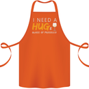 I Need a Huge Glass of Prosecco Funny Cotton Apron 100% Organic Orange