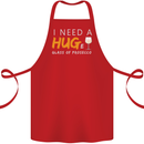 I Need a Huge Glass of Prosecco Funny Cotton Apron 100% Organic Red