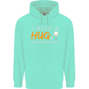 I Need a Huge Glass of Prosecco Funny Mens 80% Cotton Hoodie Peppermint