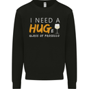 I Need a Huge Glass of Prosecco Funny Mens Sweatshirt Jumper Black