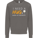 I Need a Huge Glass of Prosecco Funny Mens Sweatshirt Jumper Charcoal