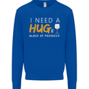 I Need a Huge Glass of Prosecco Funny Mens Sweatshirt Jumper Royal Blue
