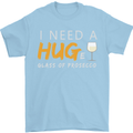 I Need a Huge Glass of Prosecco Funny Mens T-Shirt Cotton Gildan Light Blue