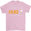 I Need a Huge Glass of Prosecco Funny Mens T-Shirt Cotton Gildan Light Pink