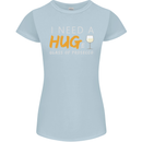 I Need a Huge Glass of Prosecco Funny Womens Petite Cut T-Shirt Light Blue