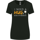 I Need a Huge Glass of Prosecco Funny Womens Wider Cut T-Shirt Black
