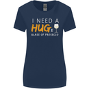 I Need a Huge Glass of Prosecco Funny Womens Wider Cut T-Shirt Navy Blue