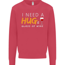 I Need a Huge Glass of Red Wine Funny Mens Sweatshirt Jumper Heliconia
