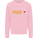 I Need a Huge Glass of Red Wine Funny Mens Sweatshirt Jumper Light Pink
