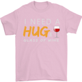 I Need a Huge Glass of Red Wine Funny Mens T-Shirt Cotton Gildan Light Pink