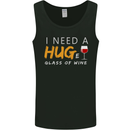 I Need a Huge Glass of Red Wine Funny Mens Vest Tank Top Black
