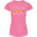 I Need a Huge Glass of Red Wine Funny Womens Petite Cut T-Shirt Azalea