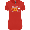 I Need a Huge Glass of Red Wine Funny Womens Wider Cut T-Shirt Red