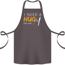 I Need a Huge Spliff Funny Weed Cannabis Cotton Apron 100% Organic Dark Grey