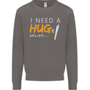 I Need a Huge Spliff Funny Weed Cannabis Mens Sweatshirt Jumper Charcoal