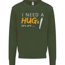 I Need a Huge Spliff Funny Weed Cannabis Mens Sweatshirt Jumper Forest Green