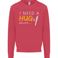 I Need a Huge Spliff Funny Weed Cannabis Mens Sweatshirt Jumper Heliconia