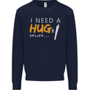 I Need a Huge Spliff Funny Weed Cannabis Mens Sweatshirt Jumper Navy Blue