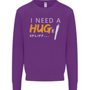 I Need a Huge Spliff Funny Weed Cannabis Mens Sweatshirt Jumper Purple