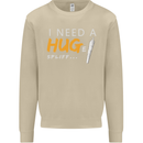 I Need a Huge Spliff Funny Weed Cannabis Mens Sweatshirt Jumper Sand
