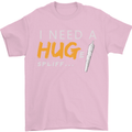I Need a Huge Spliff Funny Weed Cannabis Mens T-Shirt Cotton Gildan Light Pink