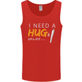 I Need a Huge Spliff Funny Weed Cannabis Mens Vest Tank Top Red