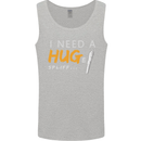 I Need a Huge Spliff Funny Weed Cannabis Mens Vest Tank Top Sports Grey