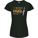 I Need a Huge Spliff Funny Weed Cannabis Womens Petite Cut T-Shirt Black