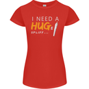 I Need a Huge Spliff Funny Weed Cannabis Womens Petite Cut T-Shirt Red