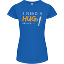 I Need a Huge Spliff Funny Weed Cannabis Womens Petite Cut T-Shirt Royal Blue