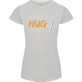 I Need a Huge Spliff Funny Weed Cannabis Womens Petite Cut T-Shirt Sports Grey