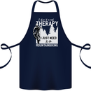 I Need to Go Mountain Biking Funny Cycling Cotton Apron 100% Organic Navy Blue
