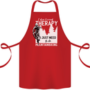 I Need to Go Mountain Biking Funny Cycling Cotton Apron 100% Organic Red
