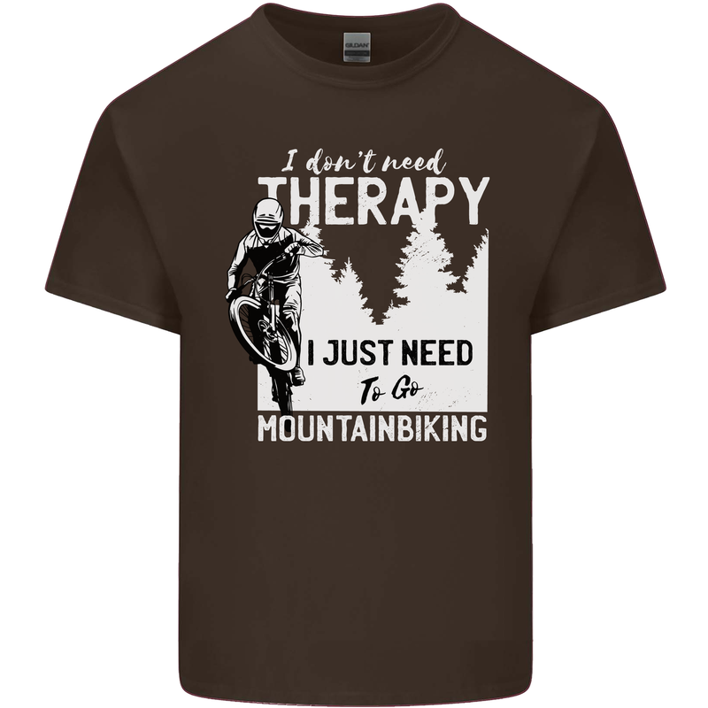 I Need to Go Mountain Biking Funny Cycling Kids T-Shirt Childrens Chocolate