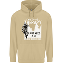 I Need to Go Mountain Biking Funny Cycling Mens 80% Cotton Hoodie Sand