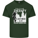 I Need to Go Mountain Biking Funny Cycling Mens Cotton T-Shirt Tee Top Forest Green