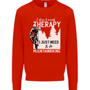 I Need to Go Mountain Biking Funny Cycling Mens Sweatshirt Jumper Bright Red