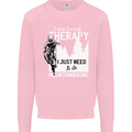 I Need to Go Mountain Biking Funny Cycling Mens Sweatshirt Jumper Light Pink
