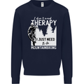 I Need to Go Mountain Biking Funny Cycling Mens Sweatshirt Jumper Navy Blue