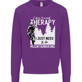 I Need to Go Mountain Biking Funny Cycling Mens Sweatshirt Jumper Purple