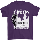 I Need to Go Mountain Biking Funny Cycling Mens T-Shirt Cotton Gildan Purple