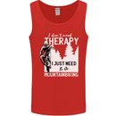 I Need to Go Mountain Biking Funny Cycling Mens Vest Tank Top Red