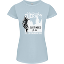 I Need to Go Mountain Biking Funny Cycling Womens Petite Cut T-Shirt Light Blue