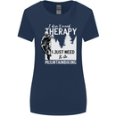 I Need to Go Mountain Biking Funny Cycling Womens Wider Cut T-Shirt Navy Blue