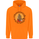 I Only Need Horses and Coffee Equestrian Childrens Kids Hoodie Orange