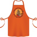 I Only Need Horses and Coffee Equestrian Cotton Apron 100% Organic Orange