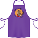 I Only Need Horses and Coffee Equestrian Cotton Apron 100% Organic Purple