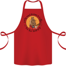 I Only Need Horses and Coffee Equestrian Cotton Apron 100% Organic Red